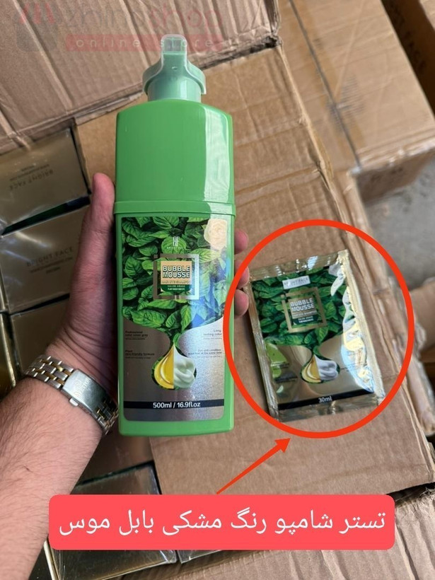 شامپو رنگ بابل موس